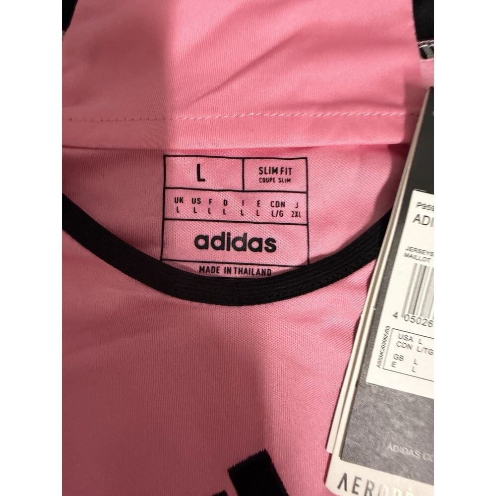 NWT adidas Men's Inter Miami CF 24/25 Messi Home Jersey Large Pink Slim Fit LG - Picture 4 of 12